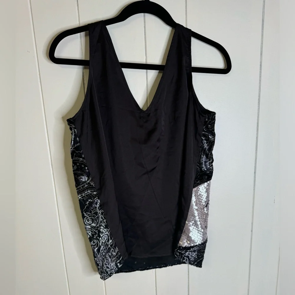 Anthropologie Tiny Cassandra Sequined Velvet Tank S